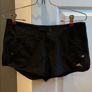 Black swim shorts